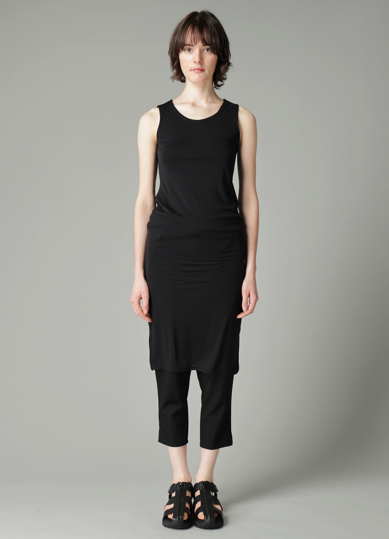 2WAY STRETCH JERSEY SLEEVELESS DRESS