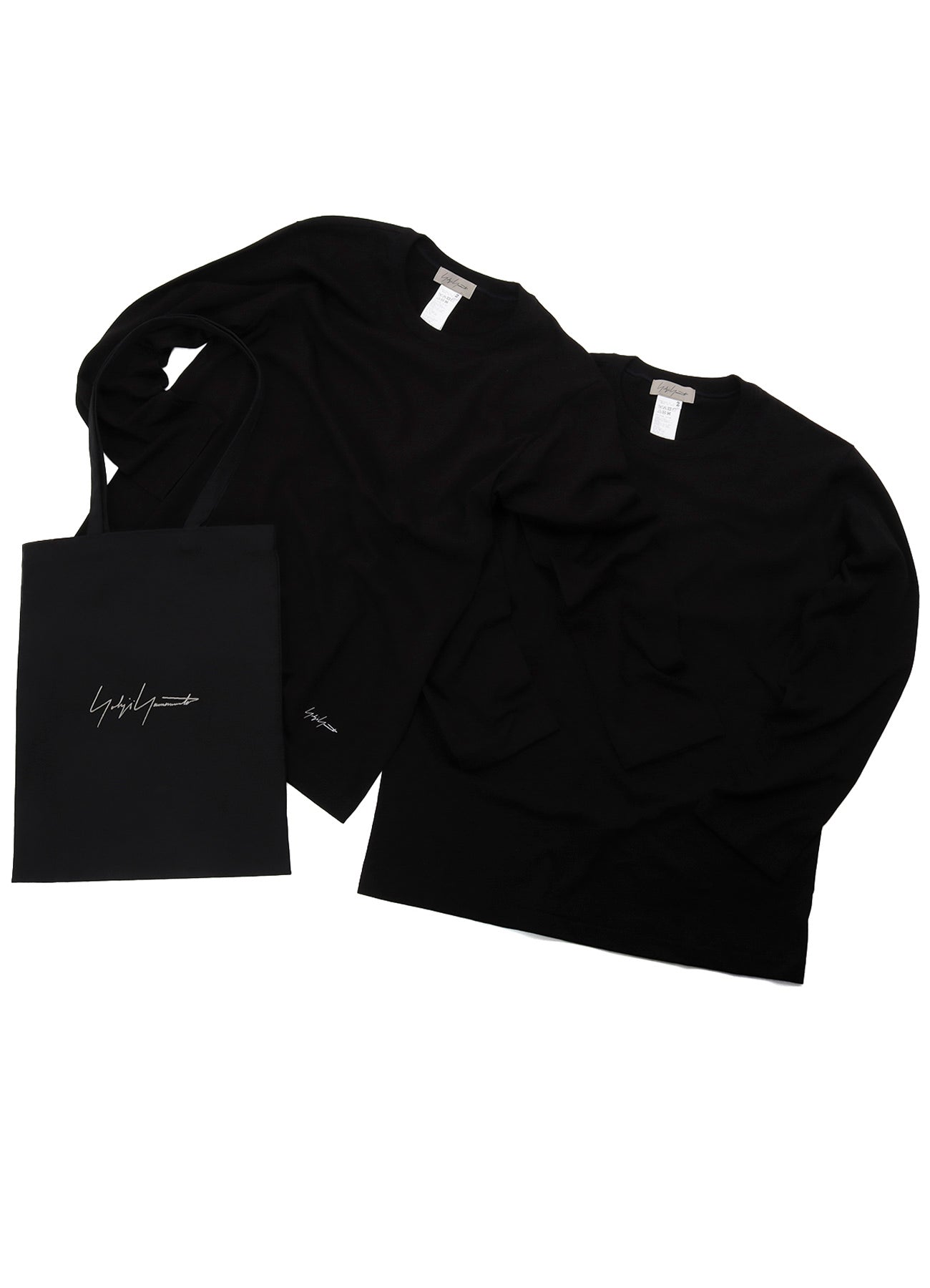 yohji yamamoto■ヨウジヤマモト ニット カットソー トップス 黒 2 PACK T-shirts – THE SHOP YOHJI YAMAMOTO