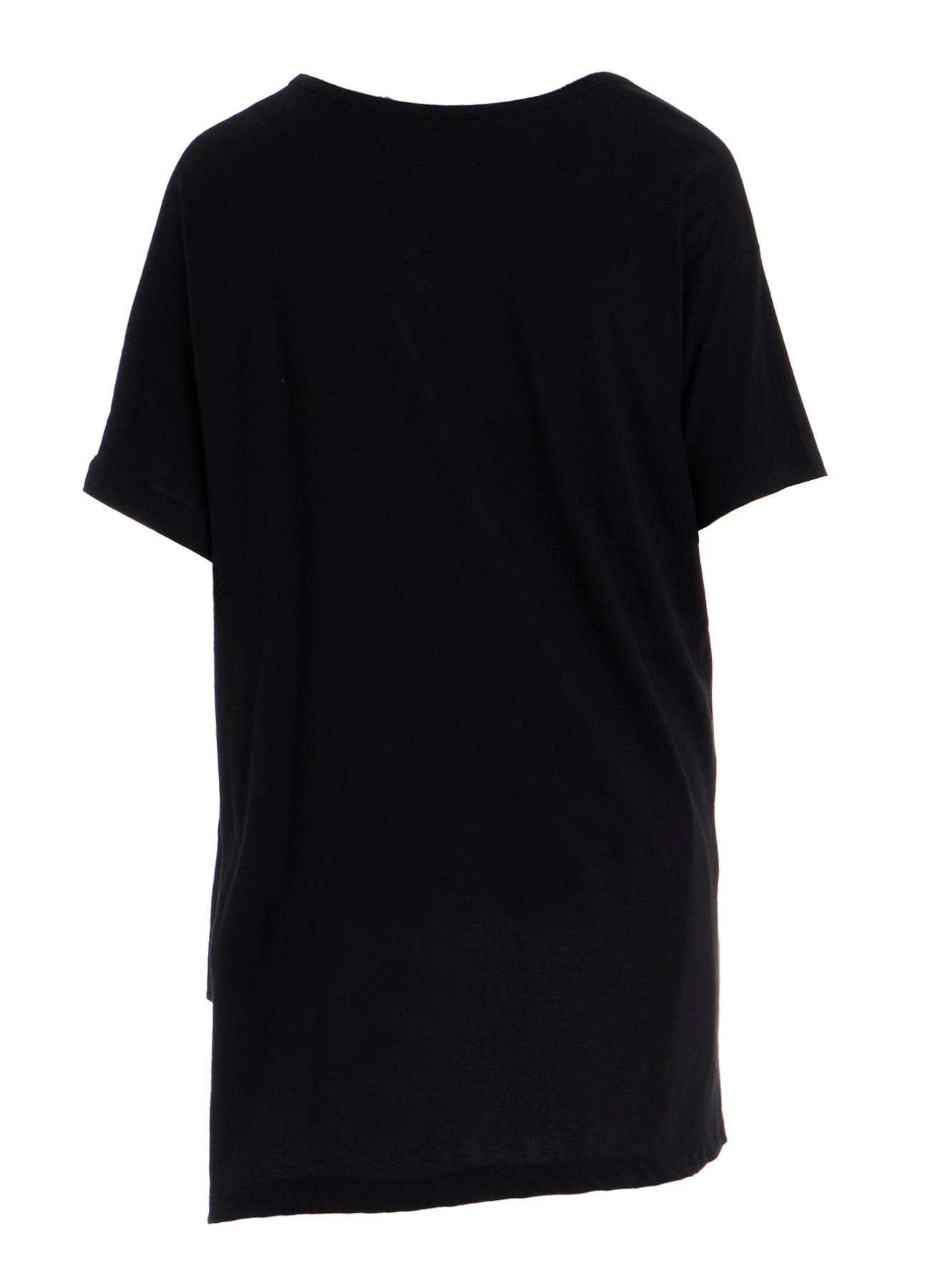 SOFT SINGLE JERSEY ASYMMETRIC SHORT SLV T A
