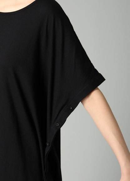 SOFT SINGLE JERSEY ASYMMETRIC SHORT SLV T A