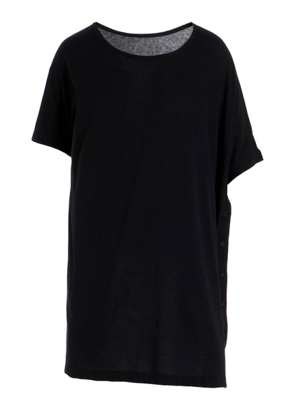 SOFT SINGLE JERSEY ASYMMETRIC SHORT SLV T A