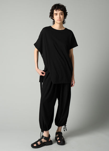 SOFT SINGLE JERSEY ASYMMETRIC SHORT SLV T B