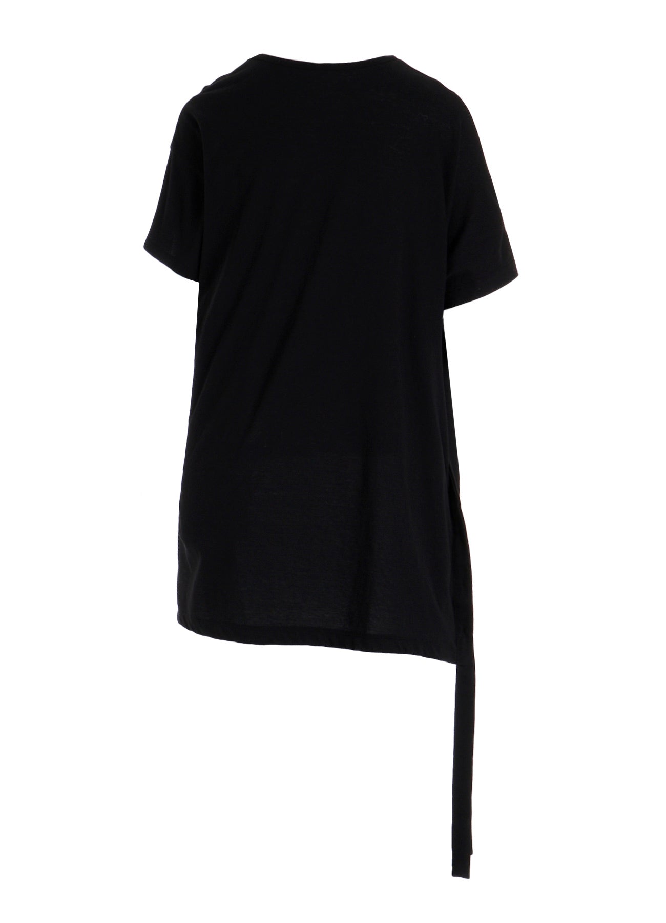 SOFT SINGLE JERSEY ASYMMETRIC SHORT SLV T B – THE SHOP YOHJI YAMAMOTO