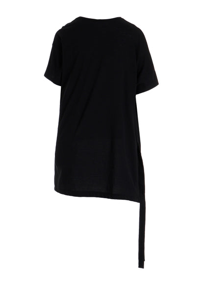SOFT SINGLE JERSEY ASYMMETRIC SHORT SLV T B