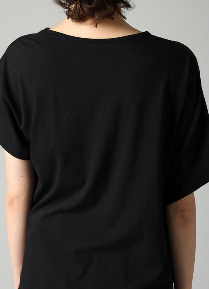 SOFT SINGLE JERSEY ASYMMETRIC SHORT SLV T B