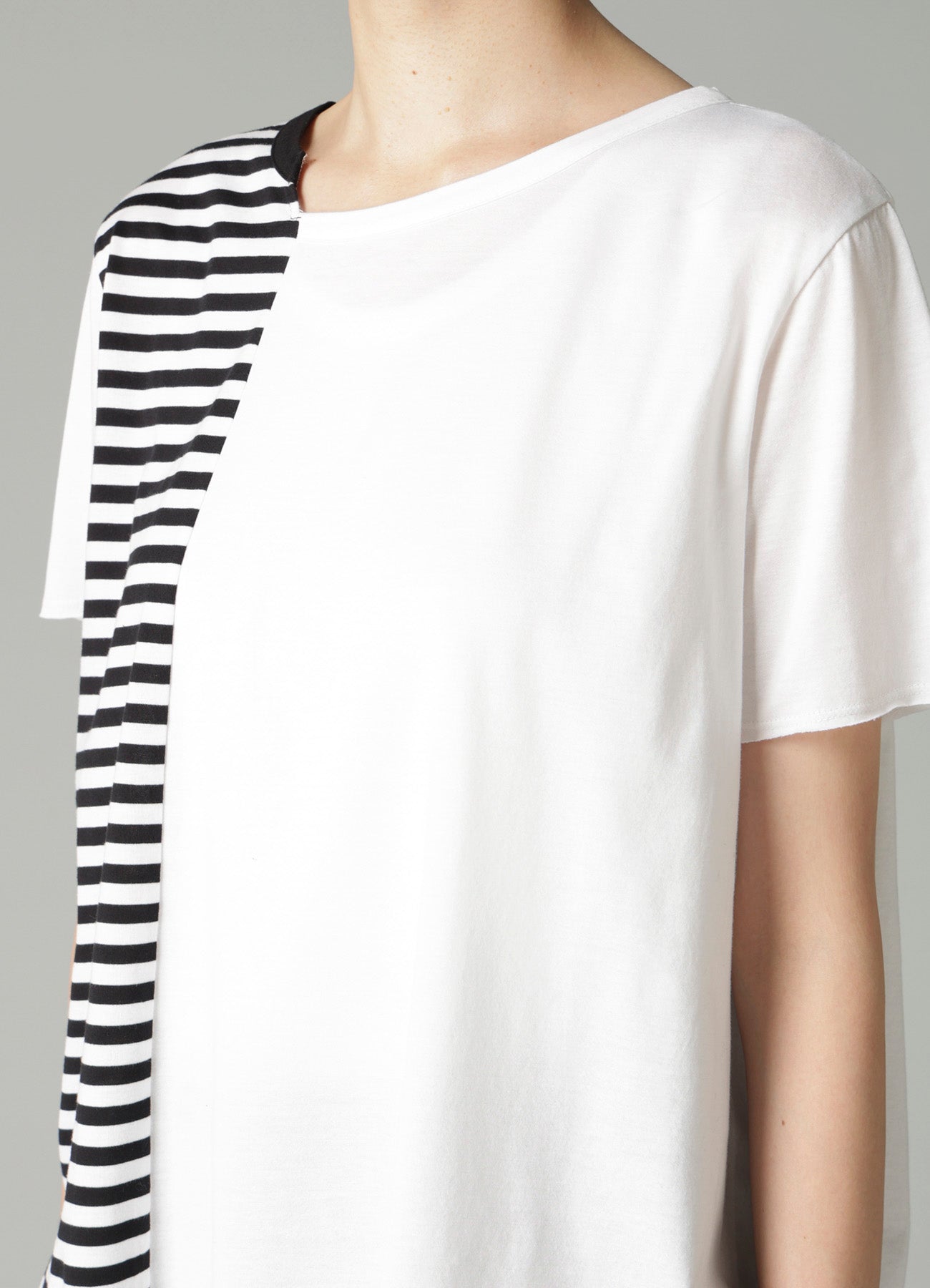 SILKET JERSEY PATTERN COMBI SHORT SLV T – THE SHOP YOHJI YAMAMOTO