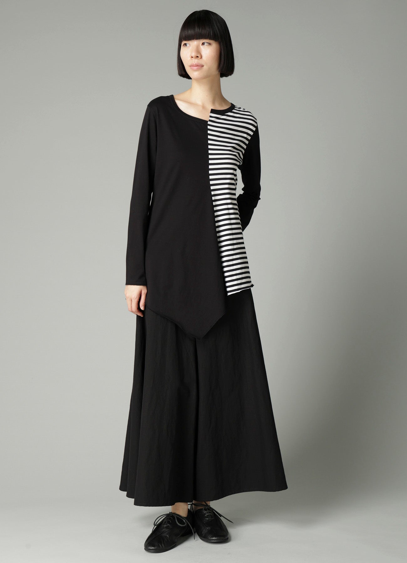 SILKET JERSEY PATTERN COMBI LONG SLV T – THE SHOP YOHJI YAMAMOTO