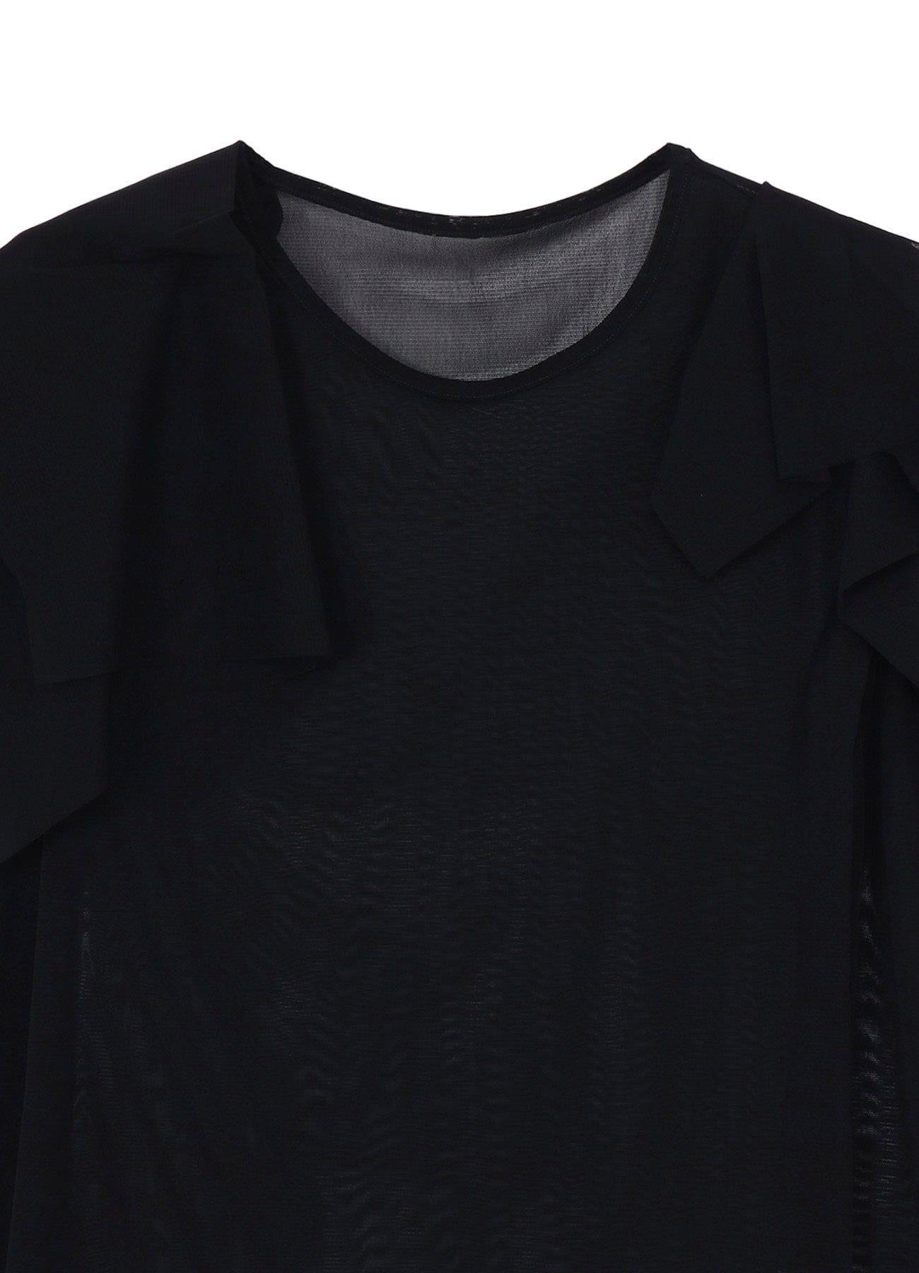 Ny TULLE DRAPED SLV PULLOVER