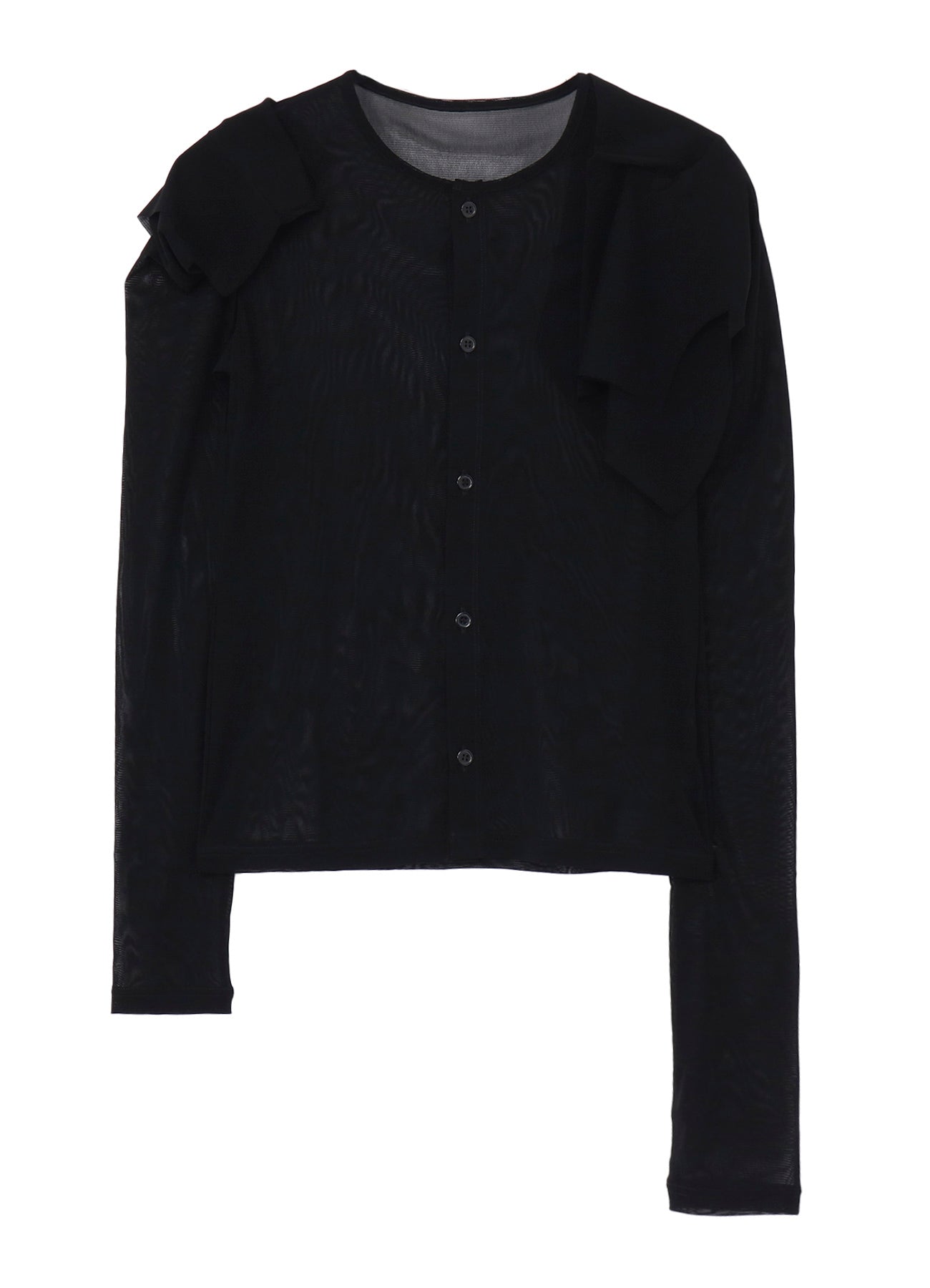 Ny TULLE DRAPED SLV CARDIGAN