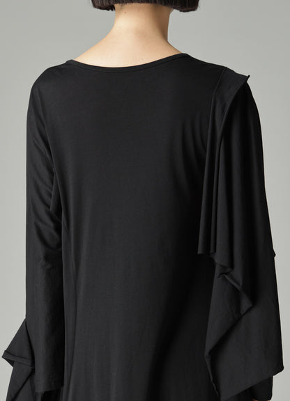 COTTON SINGLE JERSEY HAND WRITING PT DRESS