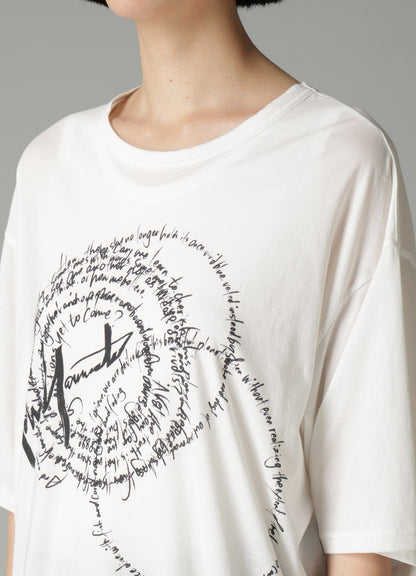 COTTON SINGLE JERSEY SWIRL YY SHORT SLV T