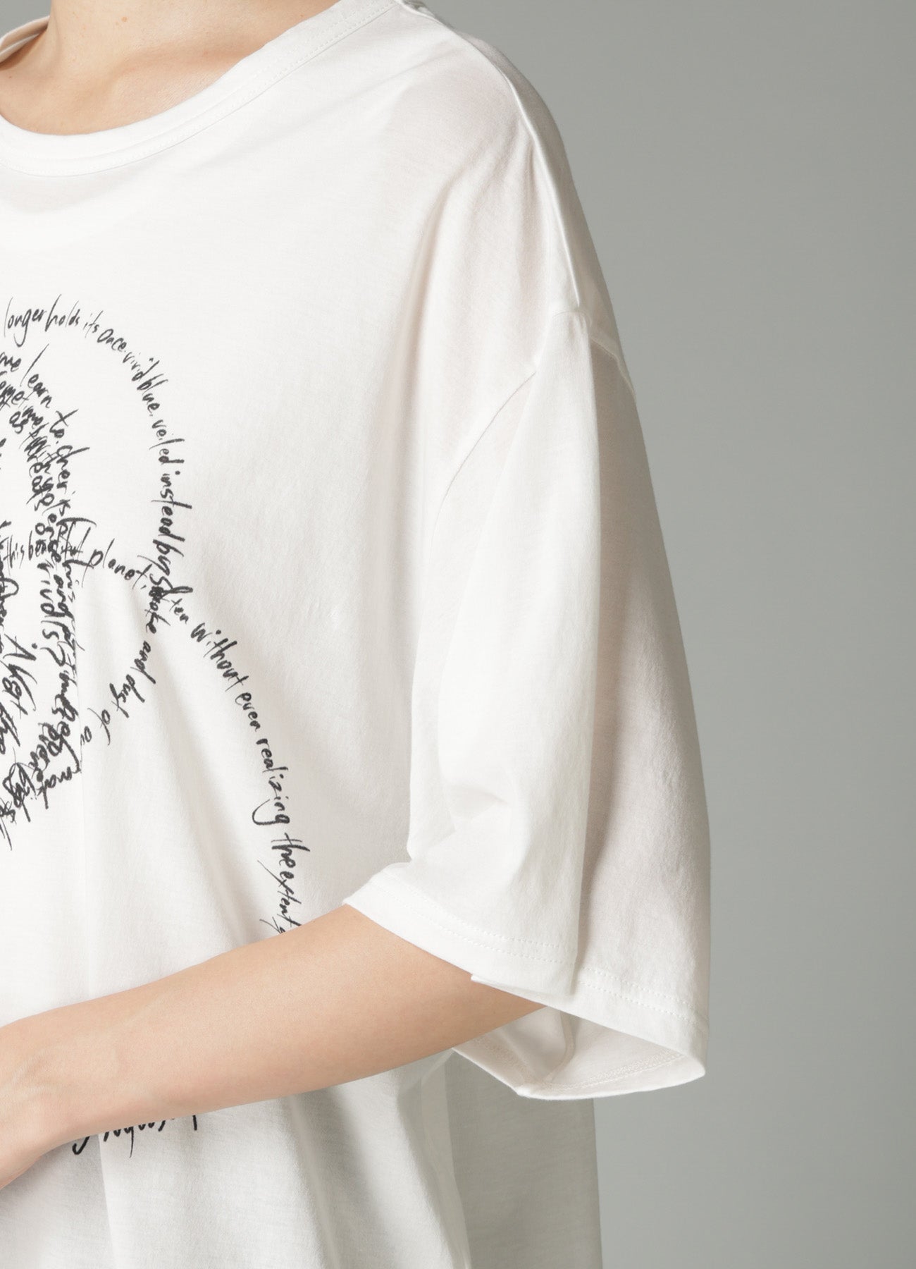 COTTON SINGLE JERSEY SWIRL YY SHORT SLV T