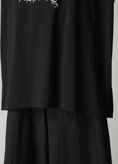 COTTON SINGLE JERSEY SWIRL YY SHORT SLV T