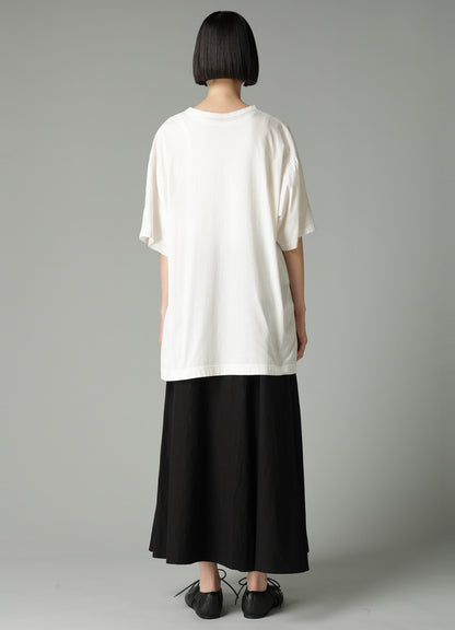 COTTON SINGLE JERSEY HAND WRITING PT SHORT SLV T