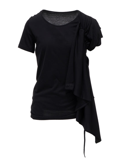 SHORT-SLEEVE DRAWSTRING TOP