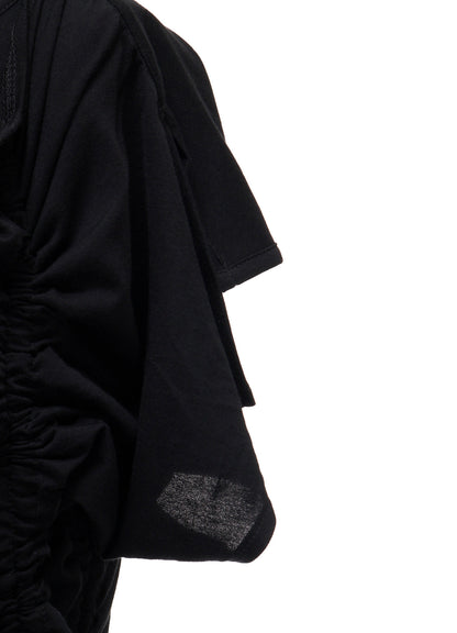 SHORT-SLEEVE DRAWSTRING TOP