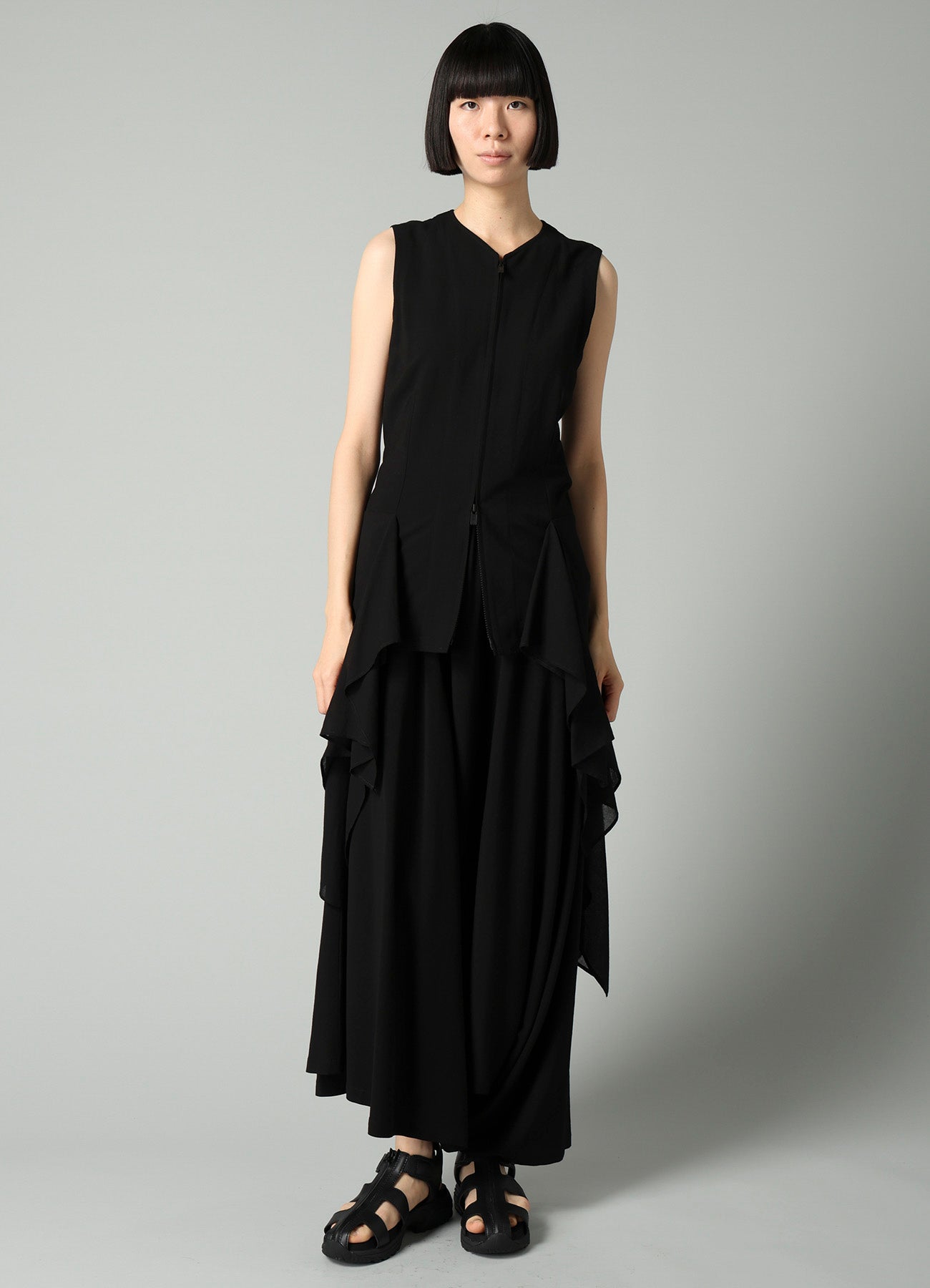 Ry/Li TROPICAL DRAPE D ZIP VEST