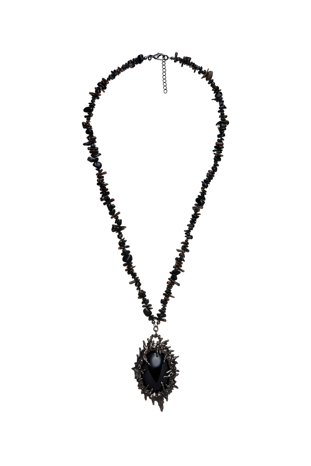 BRASS/OBSIDIAN ECLIPSE NECKLACE – THE SHOP YOHJI YAMAMOTO