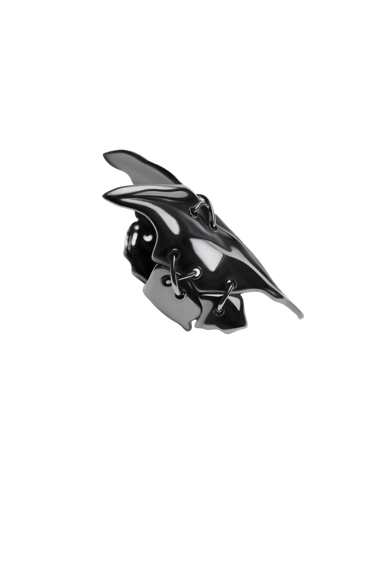 TIN ALLOY GUN METAL ARMOUR RING