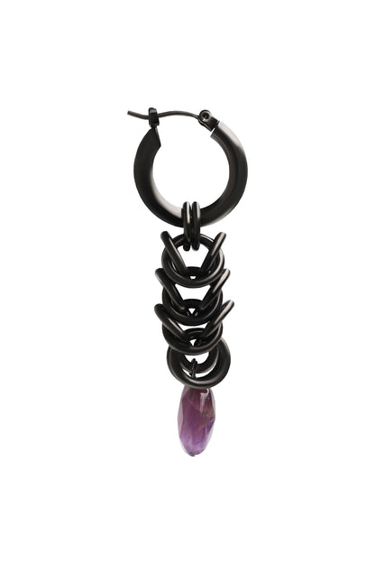 BRASS GM/AMET PUNKMAIL EARRING