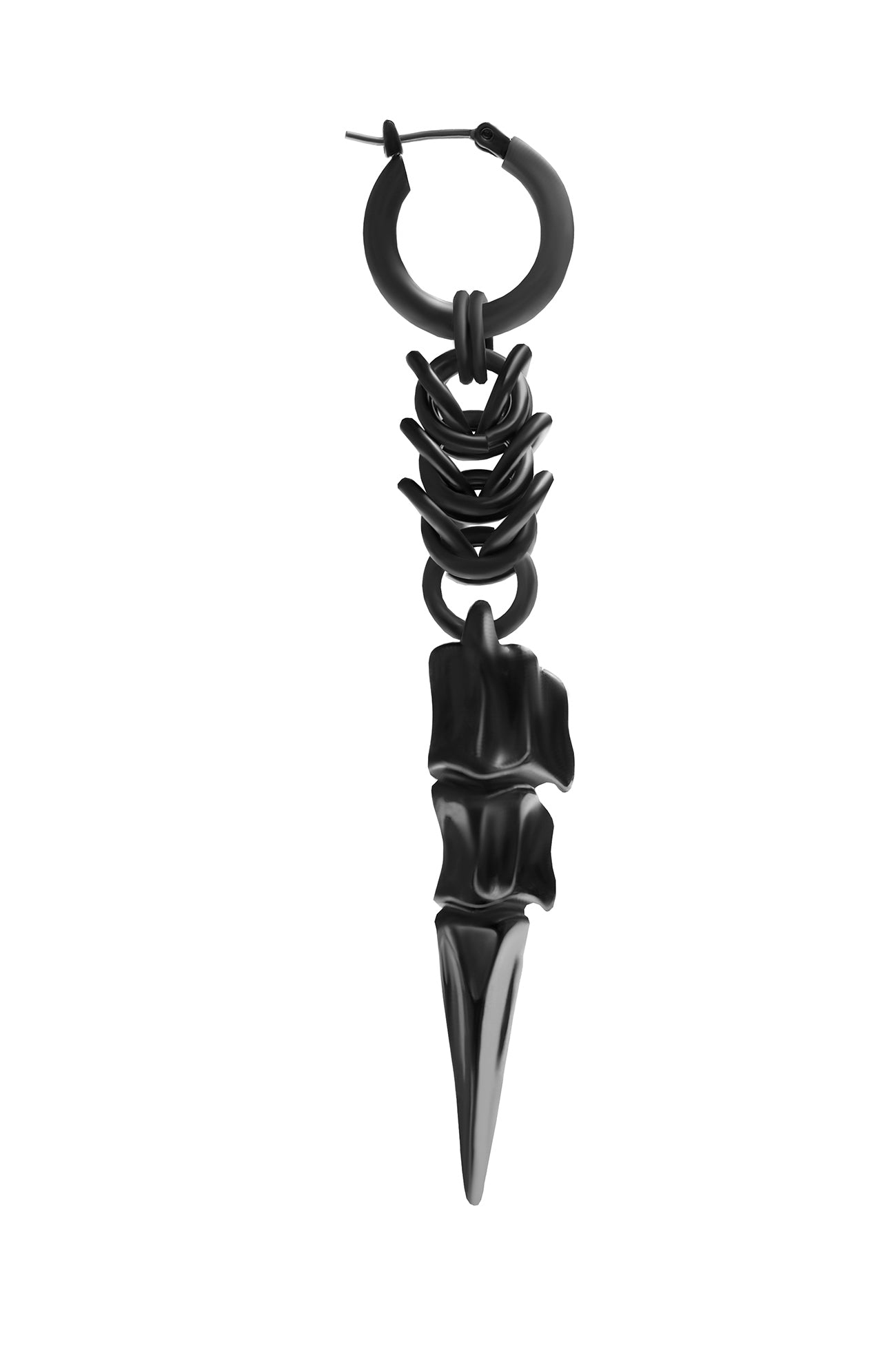 BRASS GUN METAL ANARCHESS EARRING