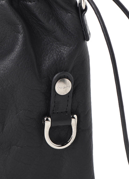 GARMENT LEATHER DRAWSTRING POUCH S