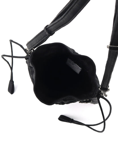 GARMENT LEATHER DRAWSTRING POUCH S