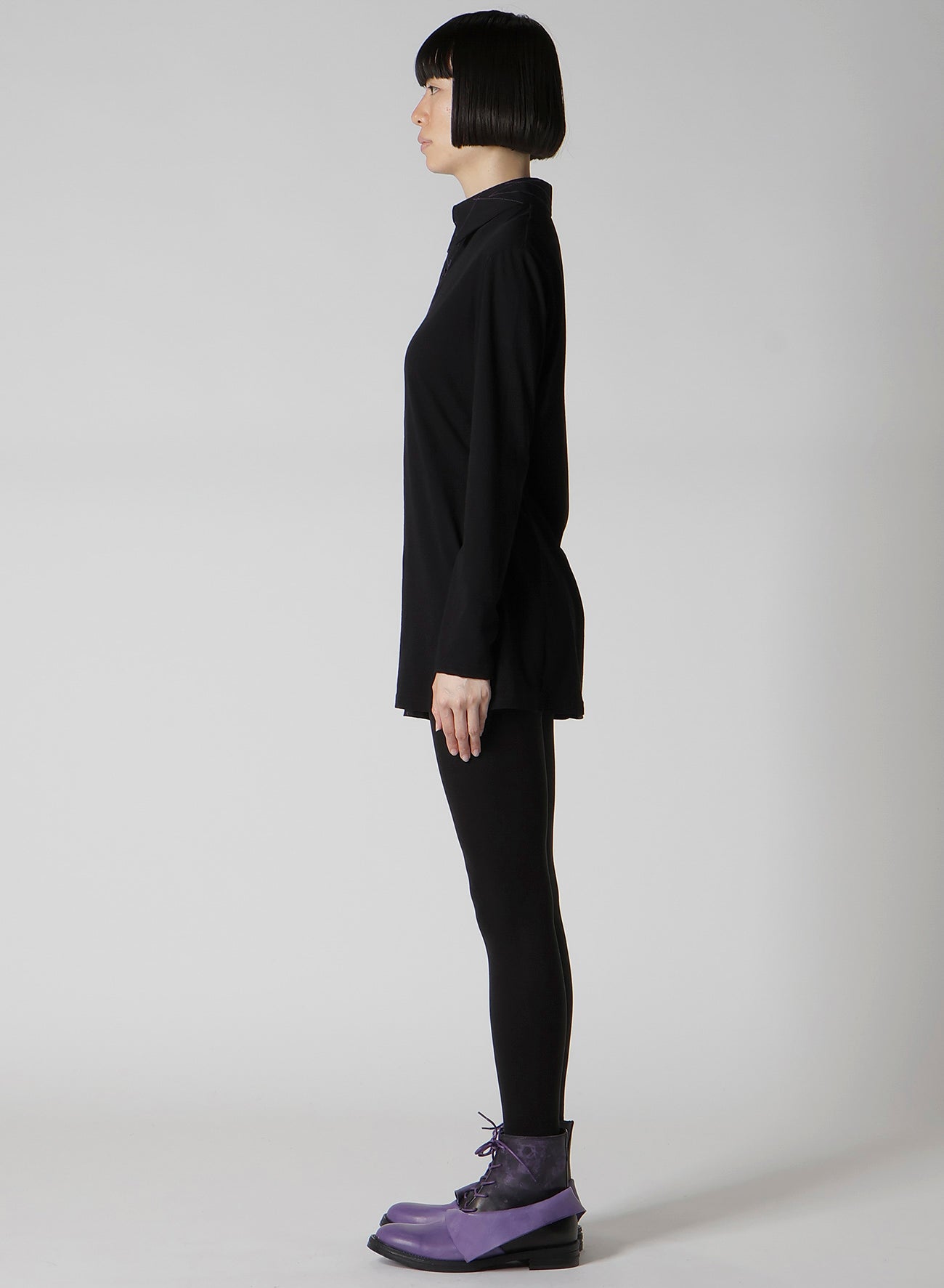 COTTON SINGLE JERSEY COLOR STITCHED BLOUSE A