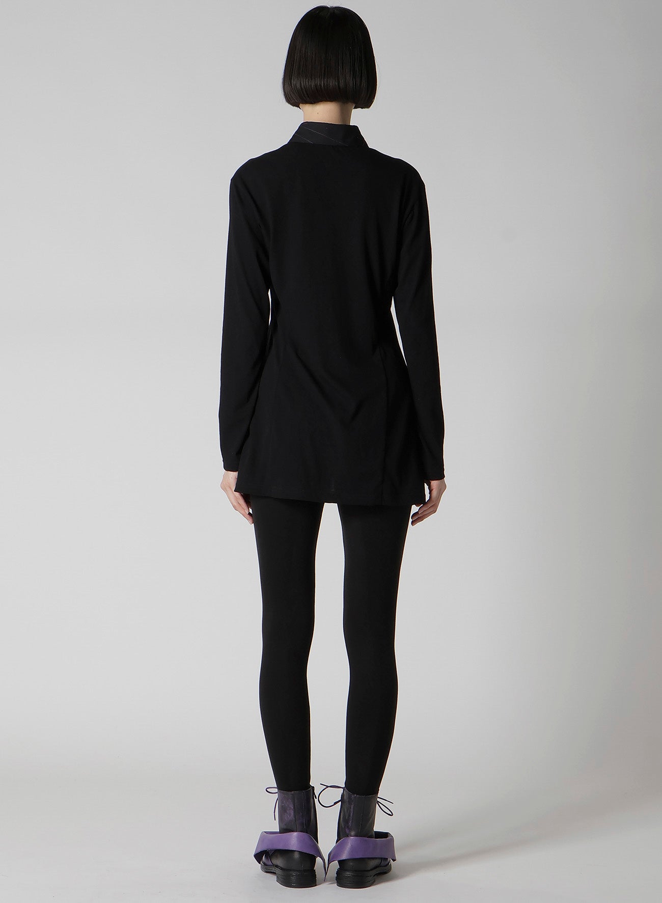 COTTON SINGLE JERSEY COLOR STITCHED BLOUSE A