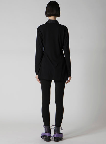 COTTON SINGLE JERSEY COLOR STITCHED BLOUSE A