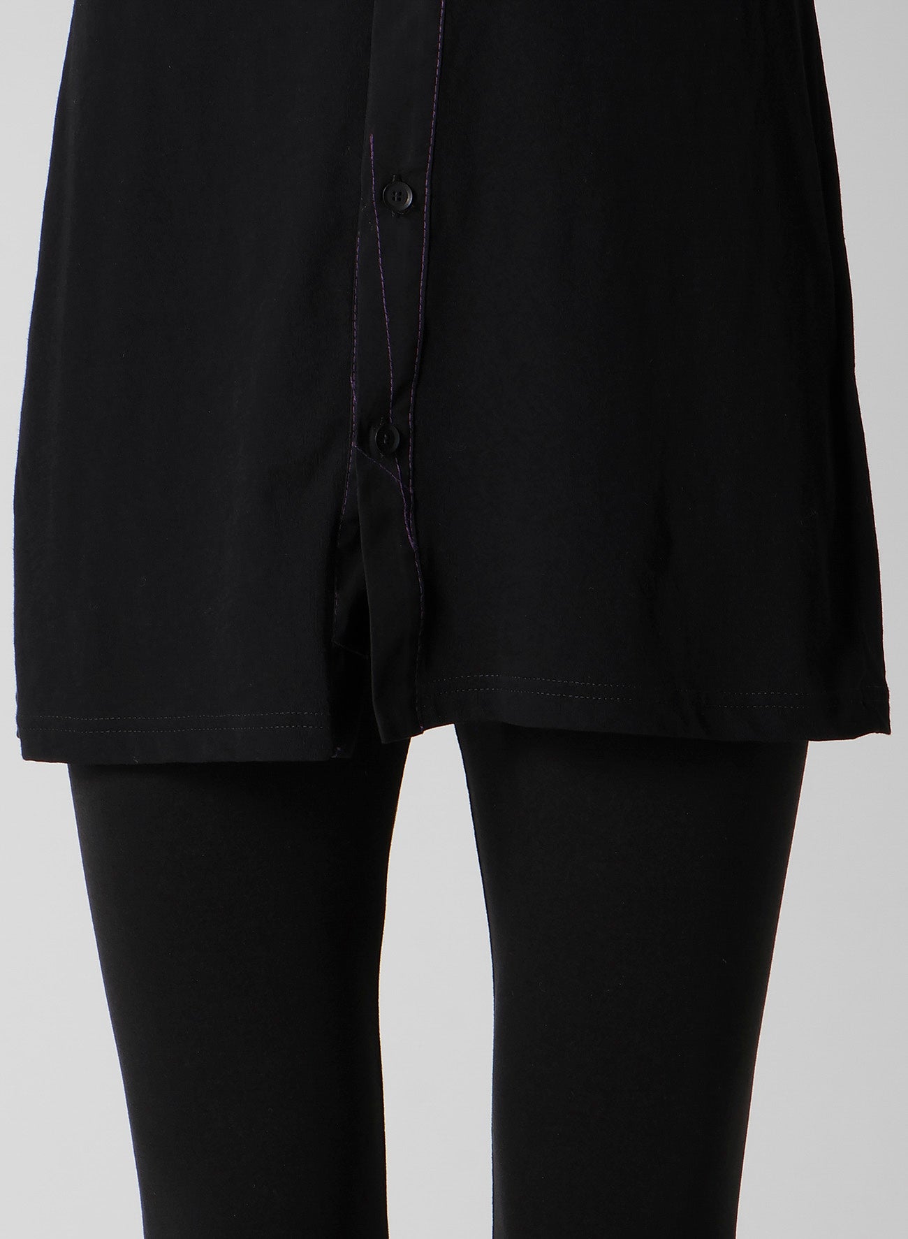 COTTON SINGLE JERSEY COLOR STITCHED BLOUSE A