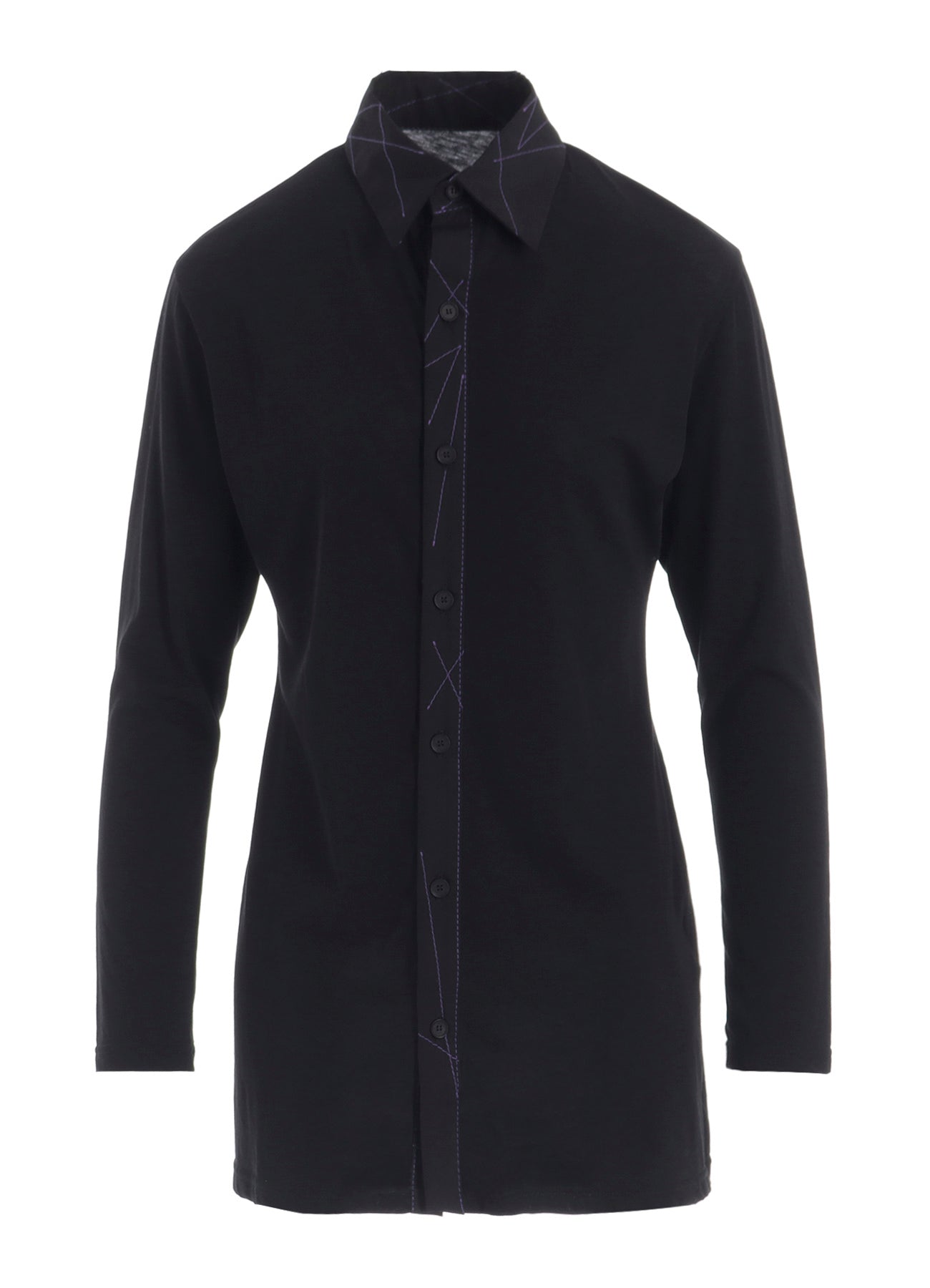 COTTON SINGLE JERSEY COLOR STITCHED BLOUSE A