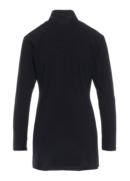 COTTON SINGLE JERSEY COLOR STITCHED BLOUSE A