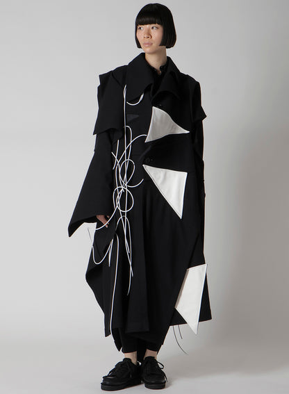 COTTON SINGLE JERSEY COLOR STITCHED BLOUSE B