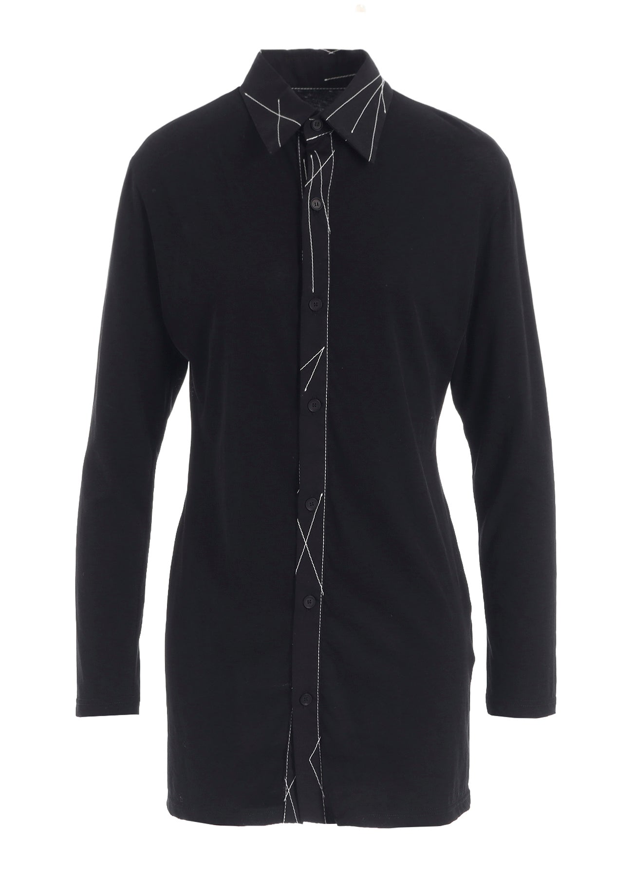 COTTON SINGLE JERSEY COLOR STITCHED BLOUSE B