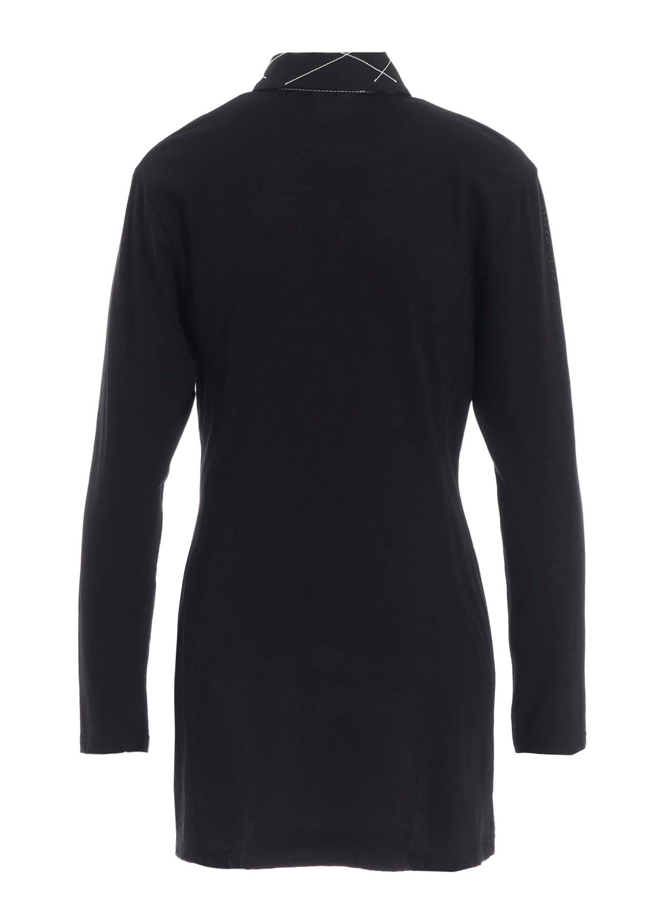 COTTON SINGLE JERSEY COLOR STITCHED BLOUSE B