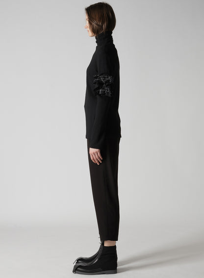 AIRY SPAN WEAK MILLED TURTLENECK LONG T-D