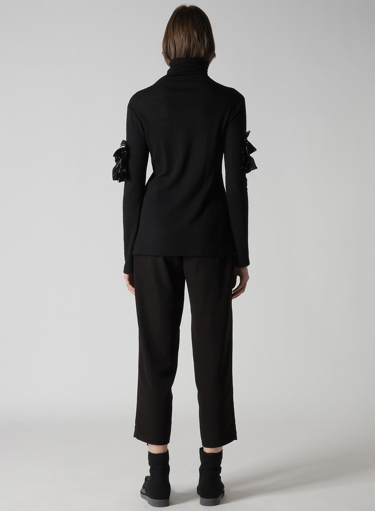 AIRY SPAN WEAK MILLED TURTLENECK LONG T-D