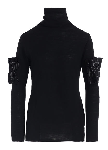 AIRY SPAN WEAK MILLED TURTLENECK LONG T-D