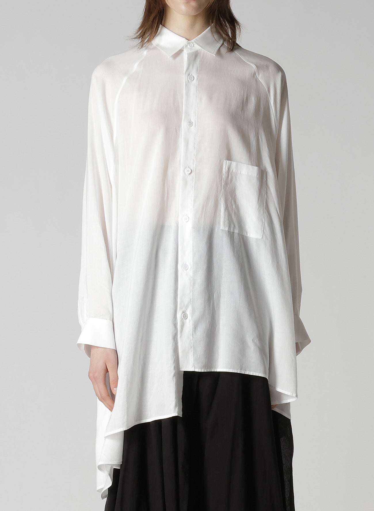 CELLULOSE LAWN RAGLAN LONG SLV BLOUSE