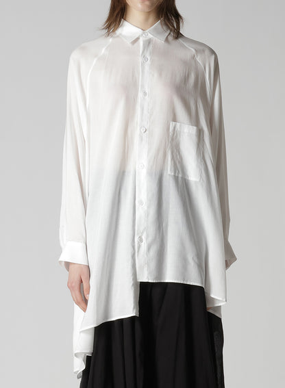 CELLULOSE LAWN RAGLAN LONG SLV BLOUSE