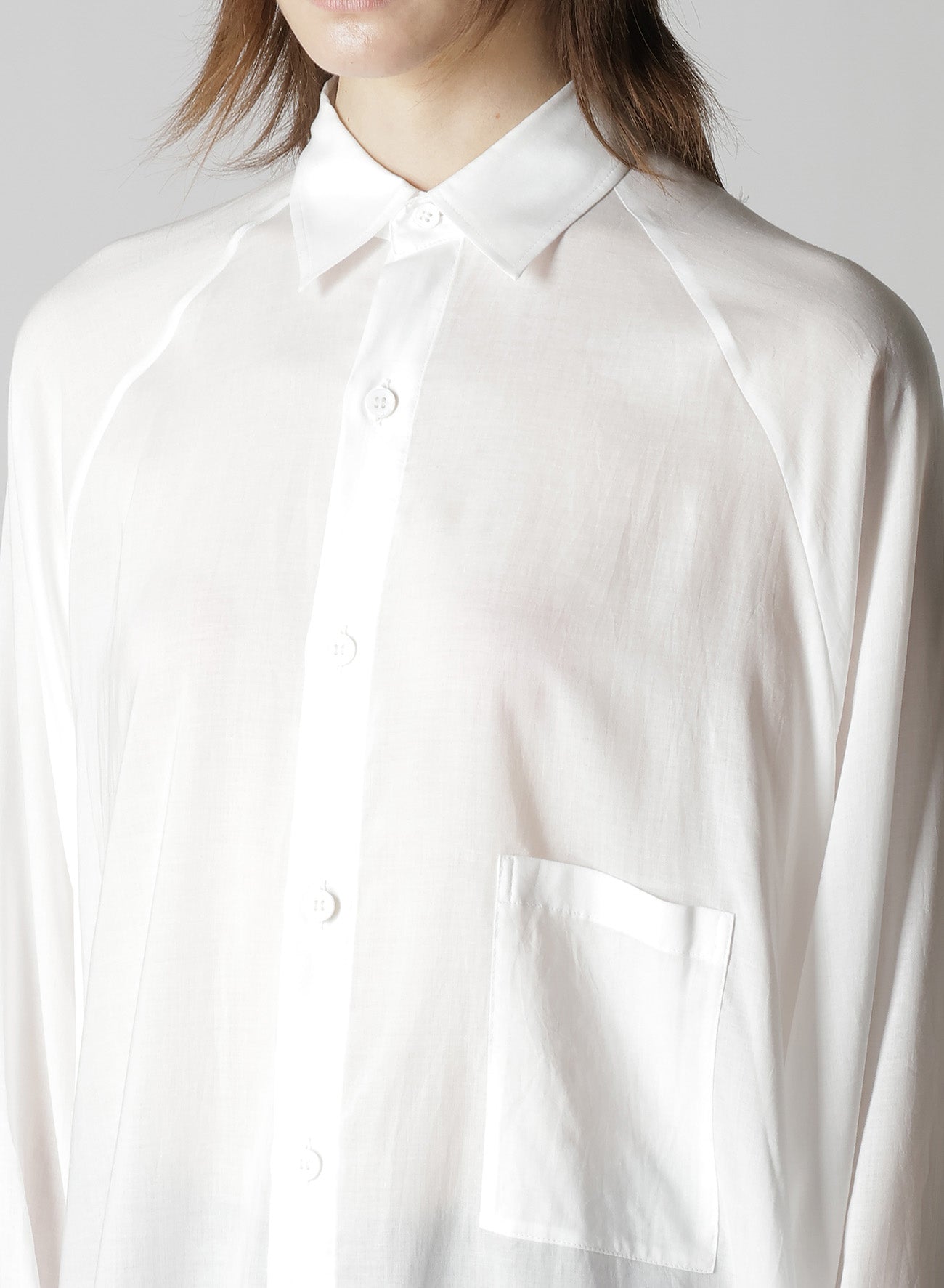 CELLULOSE LAWN RAGLAN LONG SLV BLOUSE