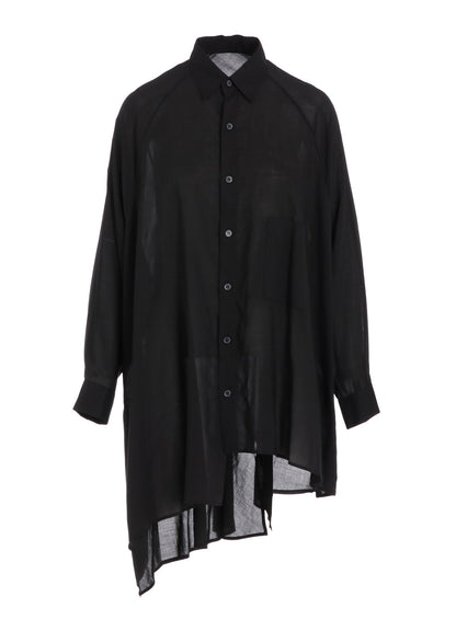 CELLULOSE LAWN RAGLAN LONG SLV BLOUSE