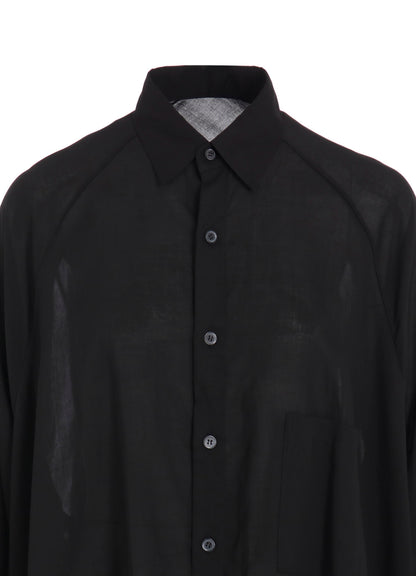 CELLULOSE LAWN RAGLAN LONG SLV BLOUSE