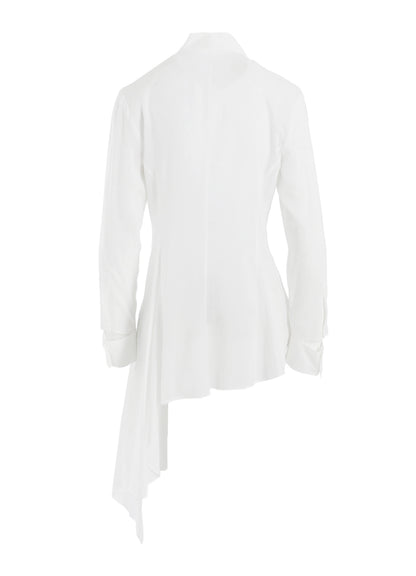 CELLULOSE LAWN L DRAPED BLOUSE