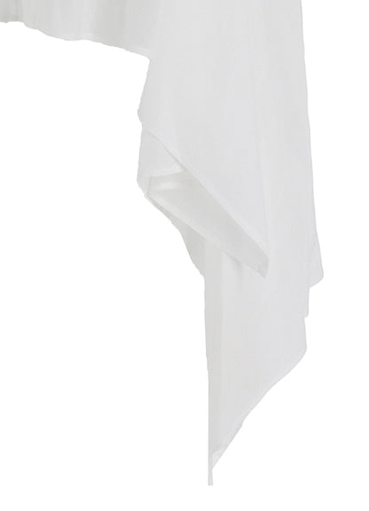 CELLULOSE LAWN L DRAPED BLOUSE