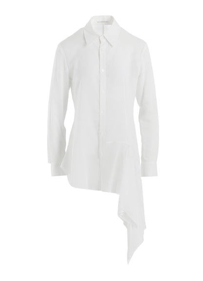 CELLULOSE LAWN L DRAPED BLOUSE