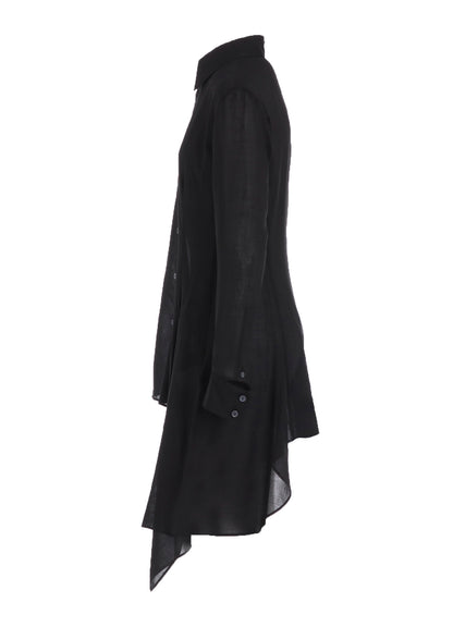 CELLULOSE LAWN L DRAPED BLOUSE