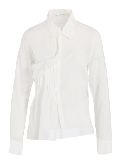 CELLULOSE LAWN R FRONT PINTUCK BLOUSE