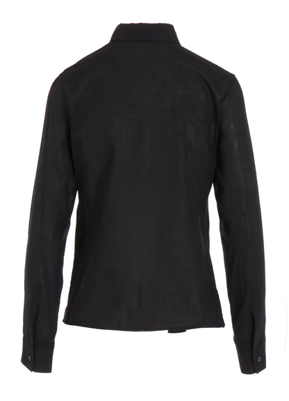 CELLULOSE LAWN R FRONT PINTUCK BLOUSE
